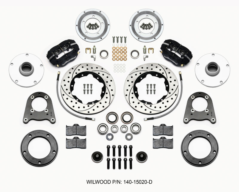 Wilwood Forged Dynalite-M Front Kit 10.75in Drilled 1950-1955 MG-TD/TF 140-15020-D 140-15020-D Photo - Primary