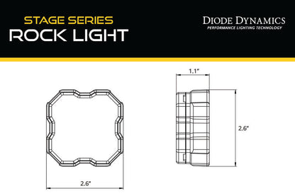 Diode Dynamics Stage Series Rock Light Magnet Mount Adapter Kit (one) DD7465 DD7465 User 4