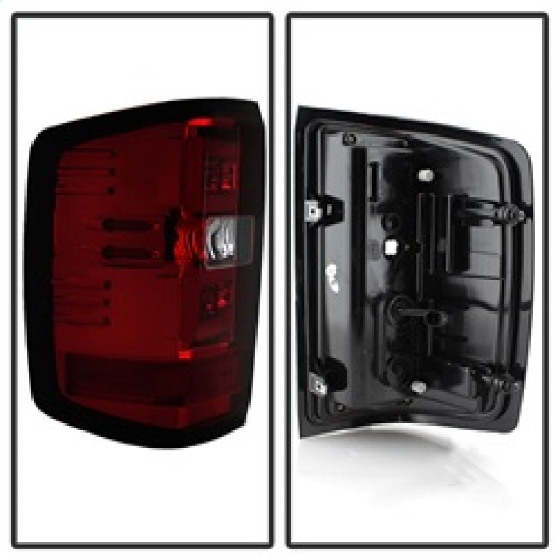 Spyder Chevy Silverado 2016-2017 Light Bar LED Tail Lights - Red Clear ALT-YD-CS16-LED-RC 5083753 5083753 Photo - Unmounted