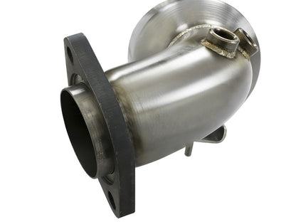 aFe Down-Pipe - Twisted Steel, 3in 304 Stainless Steel, Street Series 48-33024-HC Photo - Unmounted