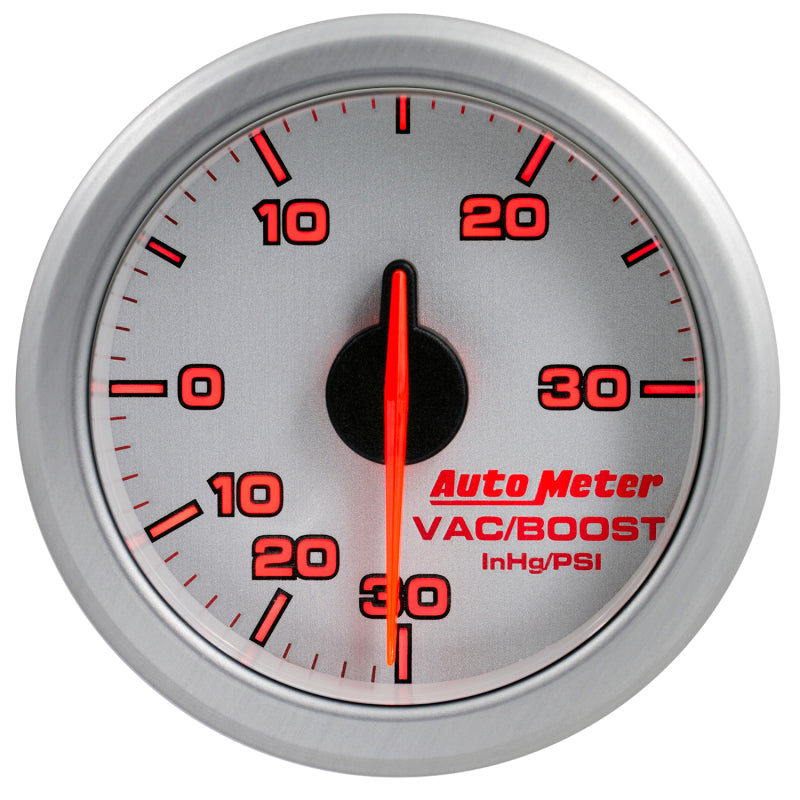 Autometer 2-1/16" Boost/Vac, 30 IN HG/30 Psi, Airdrive, Silver 9159-UL User 3