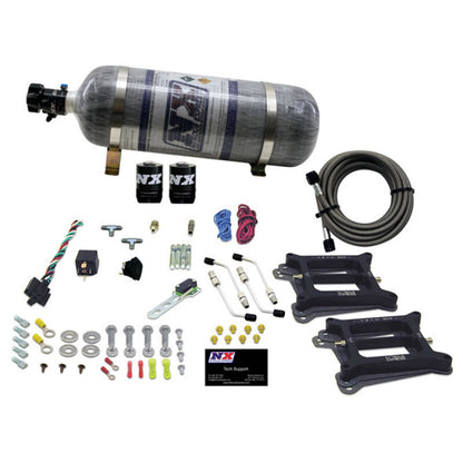 Nitrous Express Dual 4150/Alcohol Nitrous Kit (100-500HP) w/Composite Bottle 50245-12 50245-12 Photo - Primary