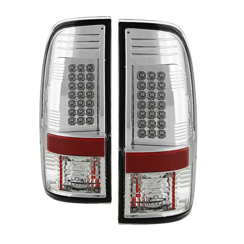 Spyder Ford Super Duty 08-15 LED Tail Lights Chrome ALT-YD-FS07-LED-C 5003904 5003904 Photo - Primary