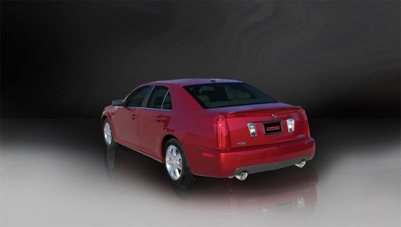 Corsa Performance 05-07 Cadillac STS 4.6L Polished Touring Axle-Back Exhaust 14157 Photo - Mounted