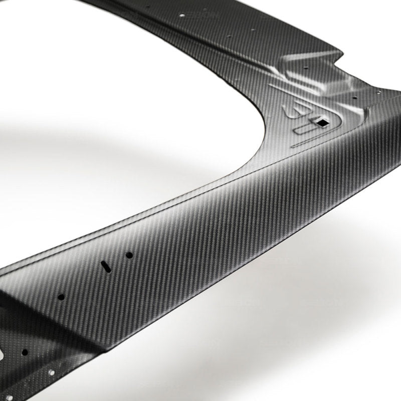 Seibon 2017+ Honda Civic Type R Hatchback OEM Dry Carbon Fiber Trunk Lid TL17HDCVRHB-DRY TL17HDCVRHB-DRY Photo - Primary