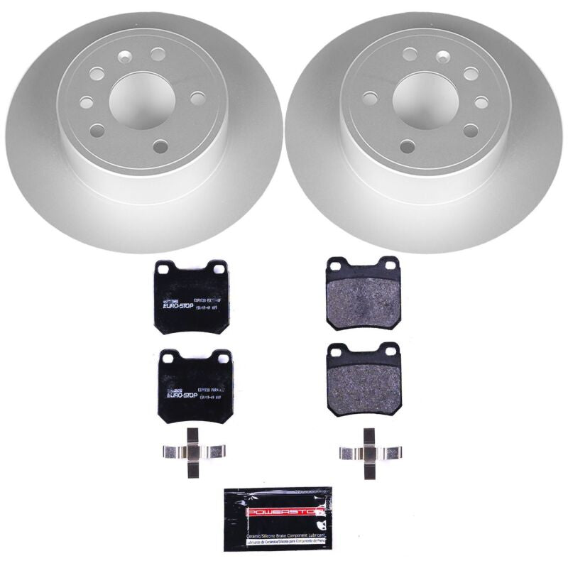 PowerStop Power Stop 99-03 Saab 9-3 Rear Euro-Stop Brake Kit ESK831 ESK831 Photo - Primary