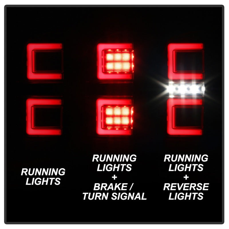 Spyder 16-17 Toyota Tacoma LED Tail Lights - Black Smoke (ALT-YD-TT16-LED-BSM) 5085740 5085740 Photo - Unmounted