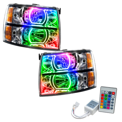 ORACLE Lighting Oracle 07-13 Chevrolet Silverado SMD HL - Square Style - ColorSHIFT w/ Simple Controller 8188-504 8188-504 Photo - Primary