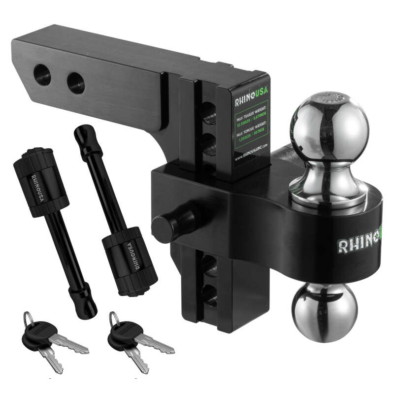 Rhino USA 6In Heavy Duty Drop Hitch - 2In (Black) RG-HTDROP2-BLK RG-HTDROP2-BLK Photo - Primary