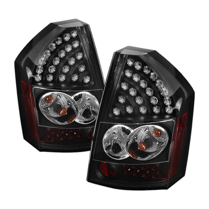 Spyder Chrysler 300C 08-10 LED Tail Lights Black ALT-YD-C308-LED-BK 5034373 5034373 Photo - Primary