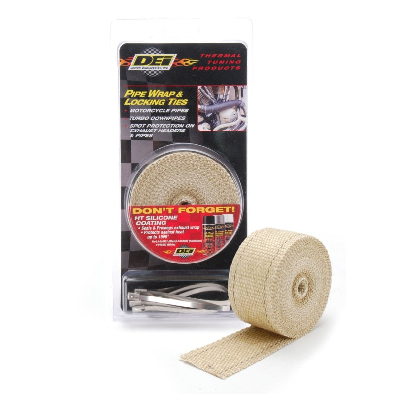 DEI Exhaust Wrap Kit - Pipe Wrap and Locking Tie - Tan 10122 10122 Photo - Unmounted