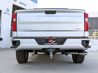 aFe Rebel XD Series 3 IN 304 Stainless Steel DPF-Back Exhaust w/Dual Polished Tips 49-34145-P 49-34145-P Photo - Mounted