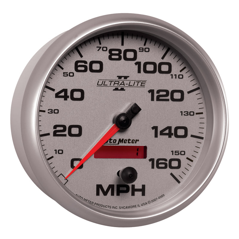 Autometer Gauge, Speedometer, 5", 160Mph, Elec. Programmable, Ultra-Lite II 4989 User 5