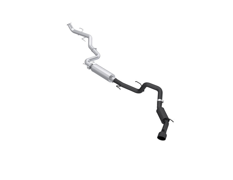 MBRP 2024 Toyota Tacoma 2.4L (Excl Leaf Spring) 3in Cat-Back Single Exit Blk-Coated Aluminized Steel S5323BLK S5323BLK Photo - Primary
