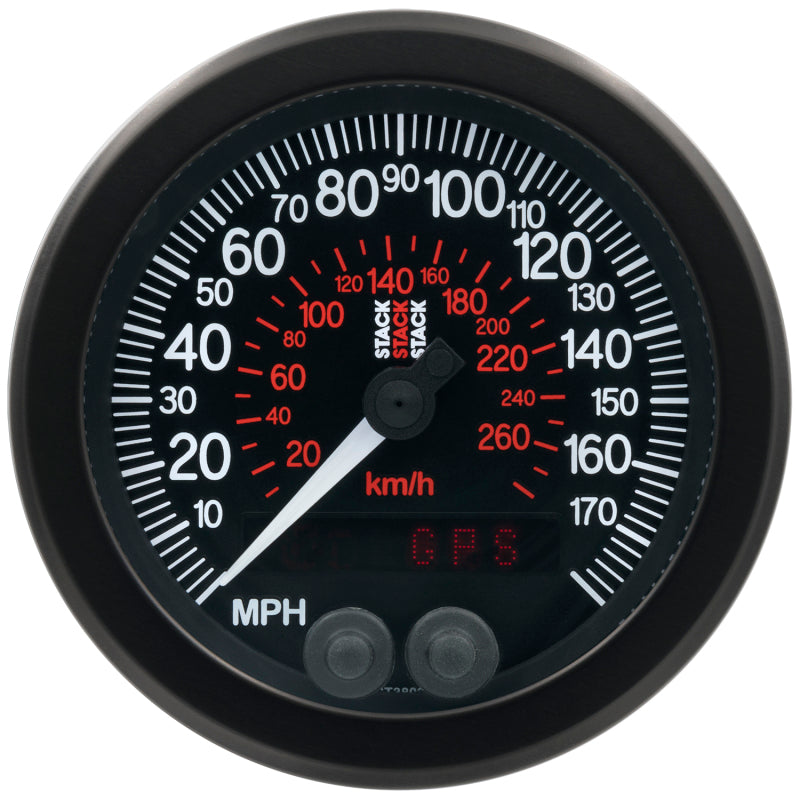 Autometer Stack Instruments 88mm 0-180 MPH 290 KM/H GPS Speedometer - Black ST3803 ST3803 User 4