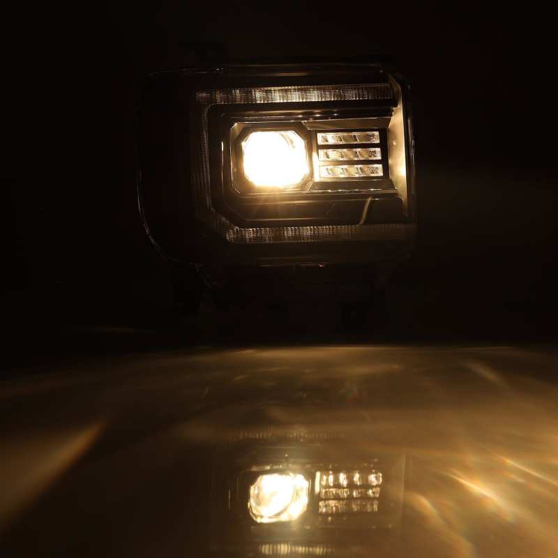 AlphaRex 14-18 GMC Sierra PRO-Series Proj Headlights Plank Alpha Blk w/Activ Light/Seq Signal/DRL 880612 880612 User 3