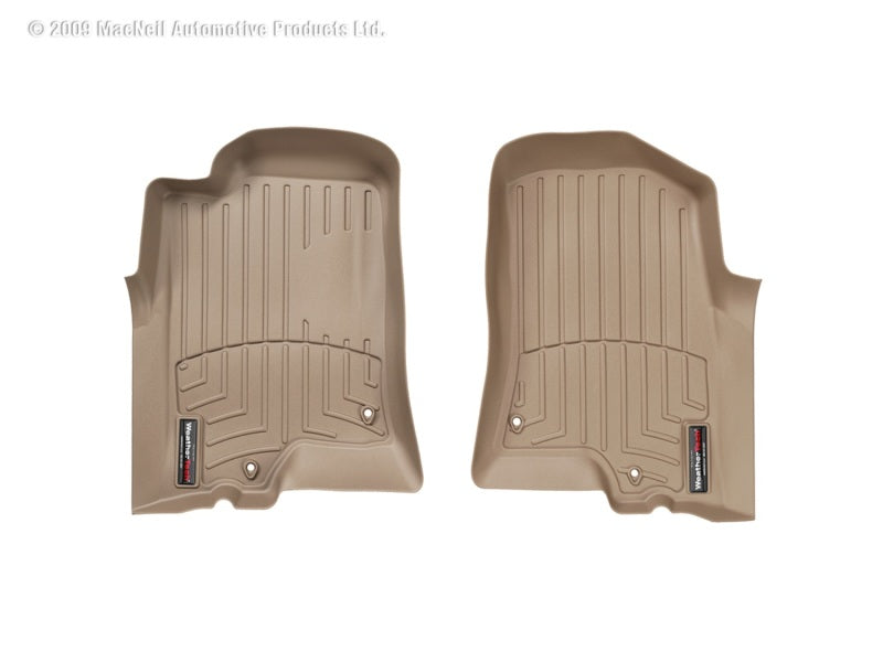 WeatherTech WT FloorLiner - Front - Tan Floor Mats Floor Mats - Rubber main image