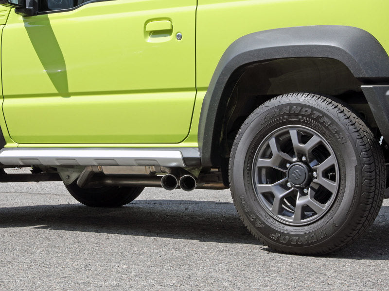 aFe 18-21 Suzuki Jimny Takeda 2-1/4in. 304 SS Cat-Back Exhaust w/ Blk Tip 49-37020-B 49-37020-B Photo - Mounted