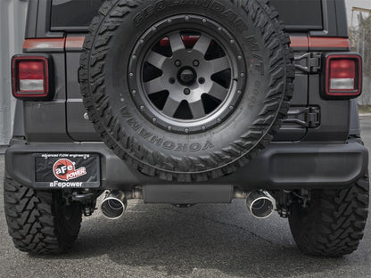 aFe Cat-Back Exhaust System, Rebel Series 2.5in, 304 Stainless Steel 49-38066-P Photo - Mounted