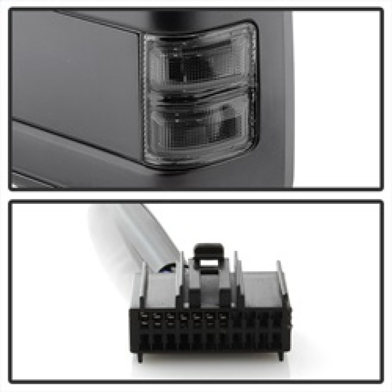 SPYDER xTune Ford SuperDuty 08-15 Extendable Heated Mirrors w/ LED Signal Smoke MIR-FDSD08S-PW-SM-SET 9935831 9935831 Photo - Unmounted