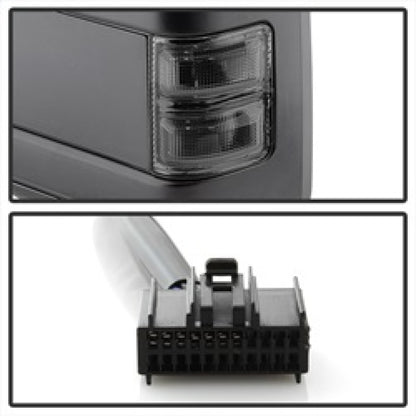 SPYDER xTune Ford SuperDuty 08-15 Extendable Heated Mirrors w/ LED Signal Smoke MIR-FDSD08S-PW-SM-SET 9935831 9935831 Photo - Unmounted