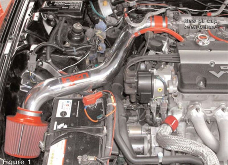 Injen 97-01 Prelude Black Short Ram Intake IS1720BLK IS1720BLK Photo - Mounted