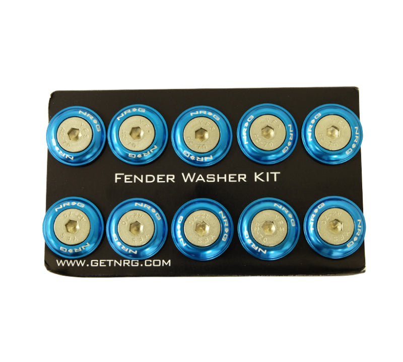 NRG Blue Fender Washer Kit FW-100BL Photo - Primary