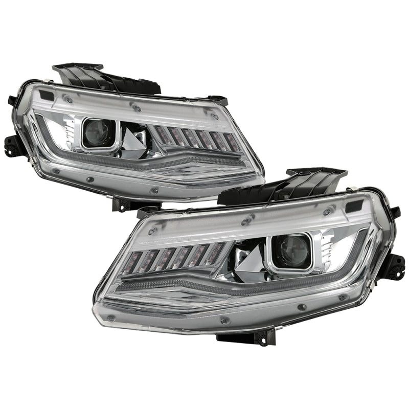 Spyder Chevy Camaro 16-18 (Do Not Fit Halogen) Projector Headlights Chrome PRO-YD-CCAM16HIDSI-SEQ-C 5087386 5087386 Photo - Primary
