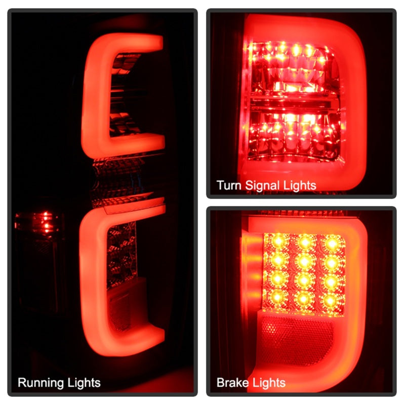 Spyder Toyota Tundra 2014-2016 Light Bar LED Tail Lights Black ALT-YD-TTU14-LED-BK 5080196 5080196 Photo - Unmounted