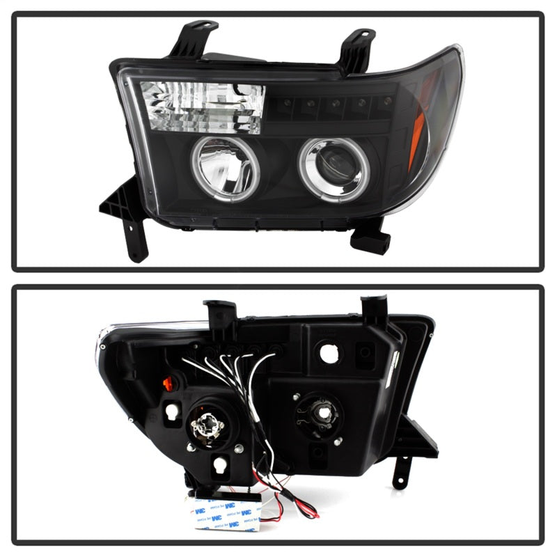 Spyder Toyota Tundra 07-13 Projector Headlights CCFL Halo LED Blk PRO-YD-TTU07-CCFL-BK 5030306 5030306 Photo - Unmounted