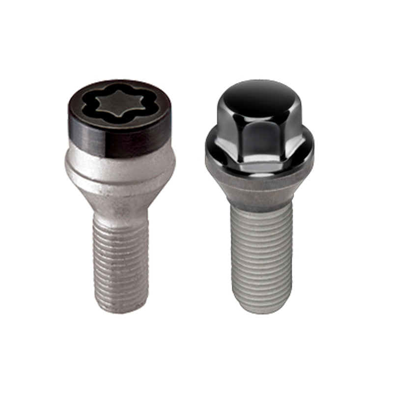McGard 5 Lug Hex Install Kit w/Locks (Cone Seat Bolt) M14X1.25 / 17mm Hex / 27.5mm Shank L. - Black 67226BK 67226BK Photo - Primary