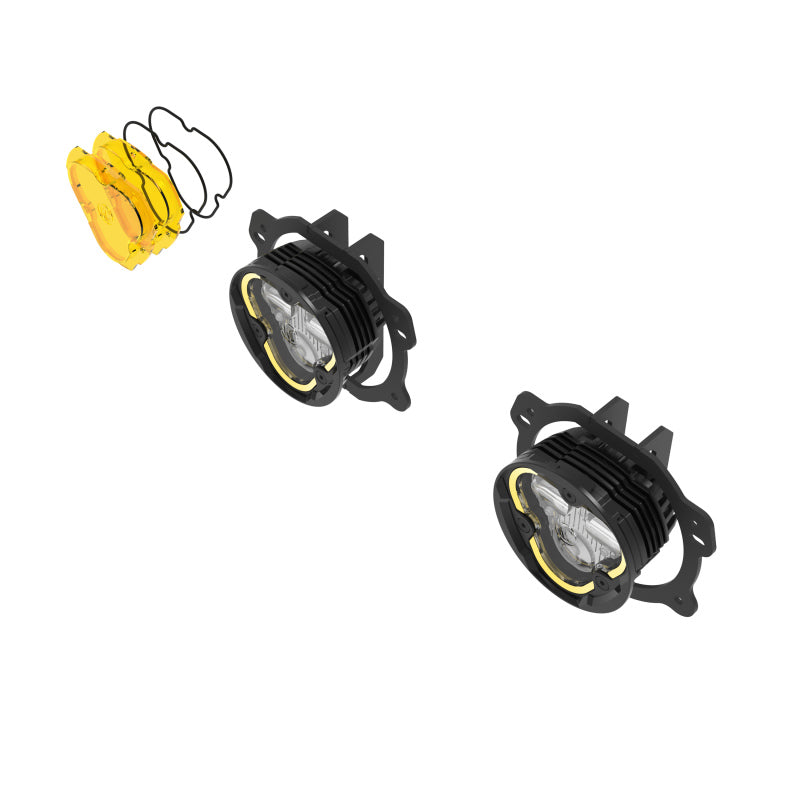 KC HiLiTES FLEX ERA 3 Dual Mode SAE Fog Lights - 2-Light Master Kit for Jeep JK/JL/JT Plastic Bumper 97146 97146 User 3