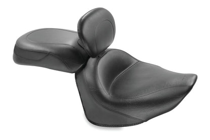 Mustang Motorcycle Mustang 08-17 Yamaha Raider Wide Touring 2PC Seat w/Diver Backrest - Black 79551 79551 Photo - Primary
