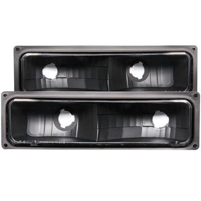 Anzo 1988-1998 Chevrolet C1500 Euro Parking Lights Black 511053 Photo - Primary