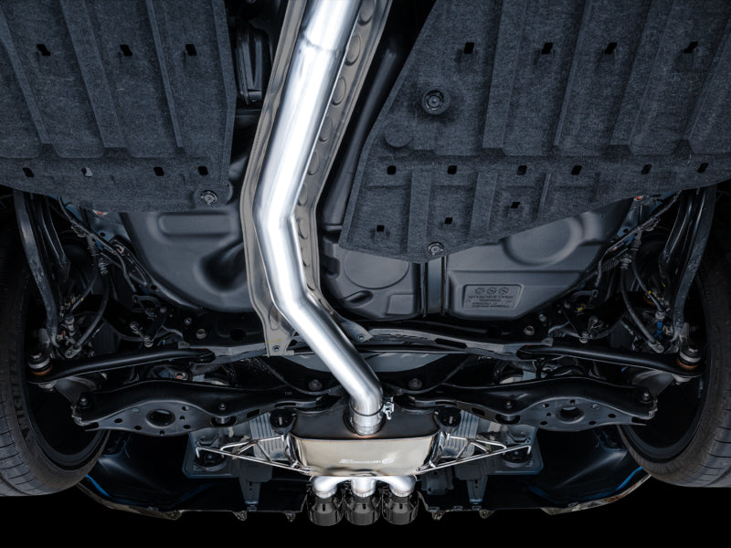 AWE Tuning 2023 Honda Civic Type R FL5 Touring Edition Exhaust w/ Triple Diamond Black Tips 3015-53287 3015-53287 Photo - Mounted