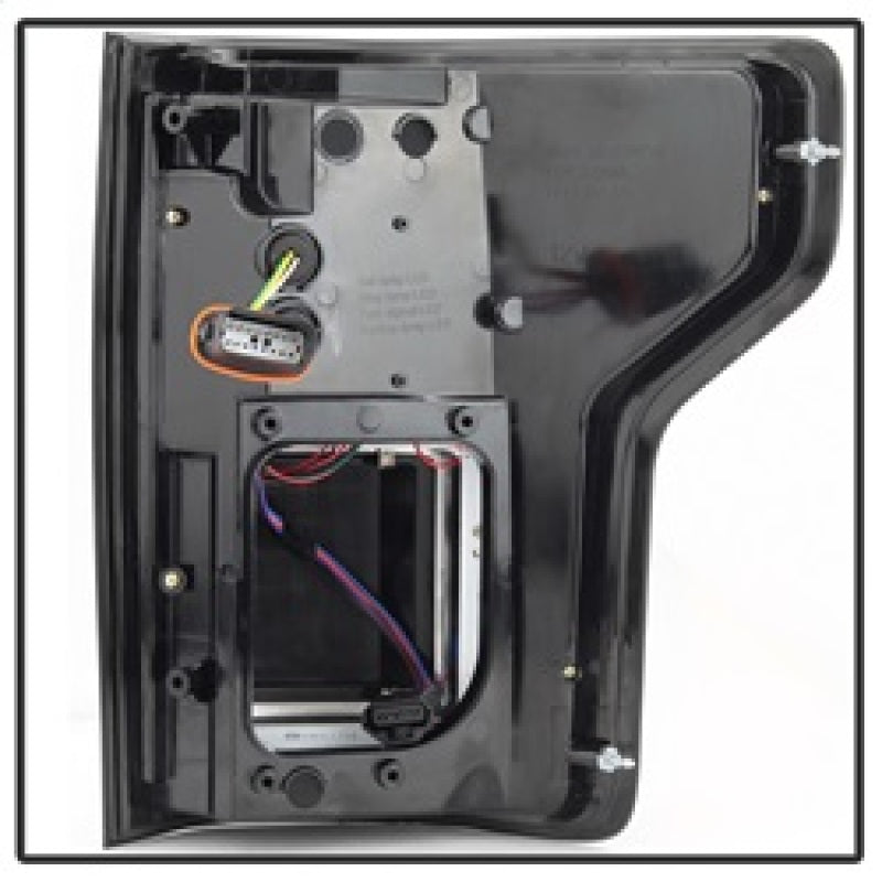 Spyder 15-18 Ford F-150 LED Tail Lights (w/Blind Spot) - Black Smoke (ALT-YD-FF15015BS-LBLED-BSM) 5085337 5085337 Photo - Unmounted