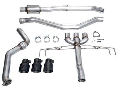 AWE Tuning 2024 Acura Integra Type S DE5 FWD Track Edition Exhaust w/ Triple Diamond Black Tips 3020-53335 3020-53335 Photo - out of package
