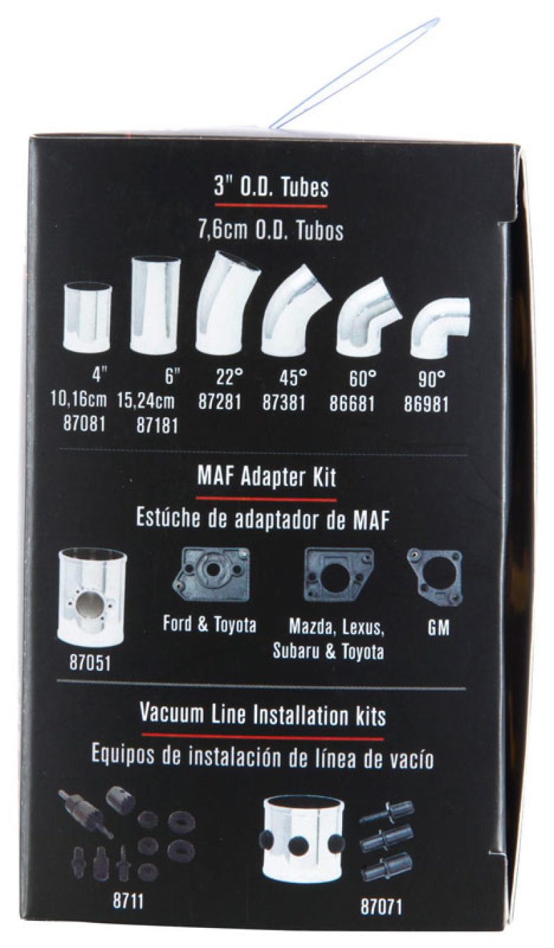 Spectre Universal Pre-Filter Wrap 6in. x 6.125in. - Black 8131DK 8131DK Photo - in package