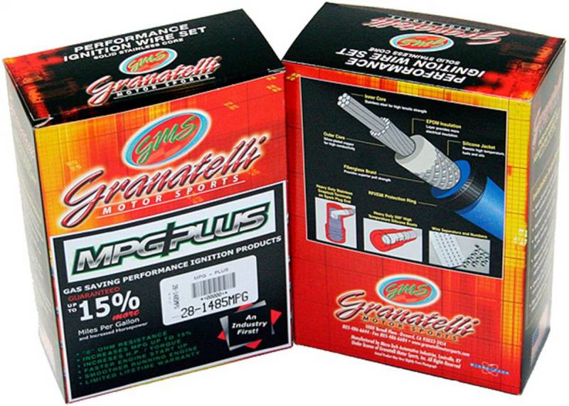 Granatelli Motor Sports Granatelli 18-19 Coyote 5.0L V8 Straight Boot Hi-Perf Coil-Near-Plug Ignition Wire - Red 21-1202S-R