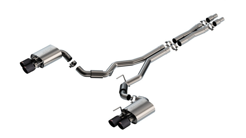 Borla 2024 Ford Mustang GT 5.0L V8 w/ Active Exhaust S-Type Cat-Back Exhaust System - Carbon Fiber 140962CFBA 140962CFBA Photo - Primary
