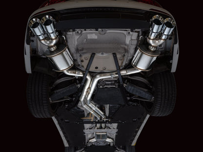 AWE Tuning 19-23 Audi C8 S6/S7 2.9T V6 AWD Touring Edition Exhaust - Chrome Silver Tips 3015-42103 3015-42103 Photo - Mounted