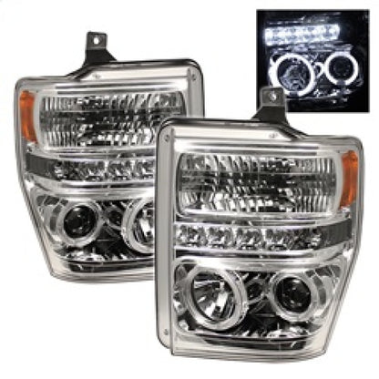 Spyder Ford F250/350/450 Super Duty 08-10 Projector Headlights LED Halo LED Chrm PRO-YD-FS08-HL-C 5010582 5010582 Photo - Primary