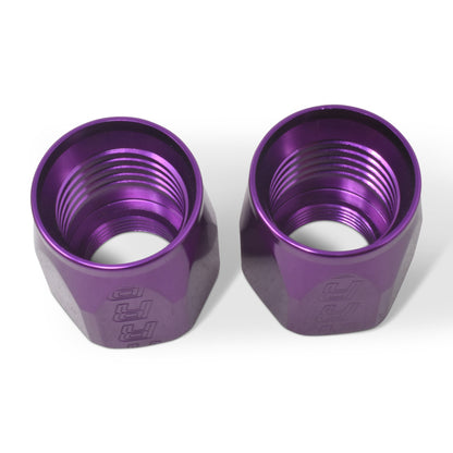 Russell Performance 2-Piece -6 AN Anodized Full Flow Swivel Hose End Sockets (Qty 2) - Purple 615522 615522 Photo - out of package