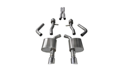 Corsa Performance 15-16 Dodge Charger SRT / Scat Pack / R/T 6.4L Polished Sport Cat-Back 14995 Photo - Primary