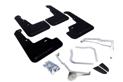 Rally Armor 15+ Subaru WRX & STi Sedan Only UR Black Mud Flap w/ Grey Logo MF32-UR-BLK/GRY Photo - Primary