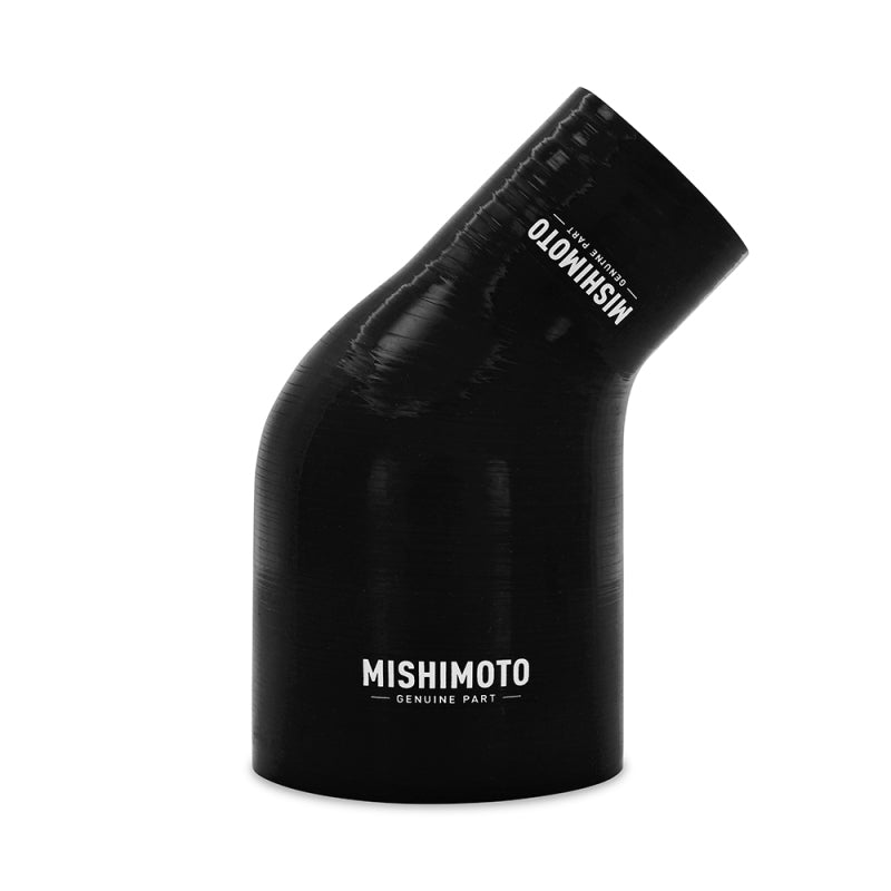 Mishimoto Silicone Reducer Coupler 45 Degree 2.5in to 4in - Black MMCP-R45-2540BK MMCP-R45-2540BK Photo - Primary