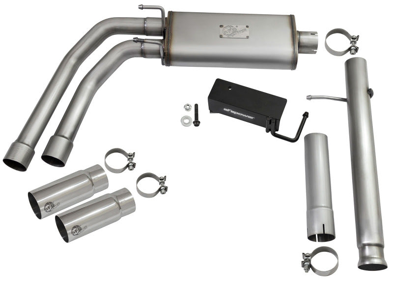 aFe  POWER Rebel Series 3" to 2-1/2" 409 SS Cat-Back Exhaust System 49-44062-P Photo - Unmounted
