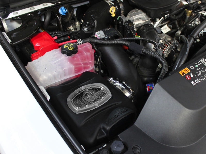 aFe Momentum HD Pro DRY S Cold Air Intake System: GM Diesel Trucks 11-16 V 51-74006-1 Photo - Mounted