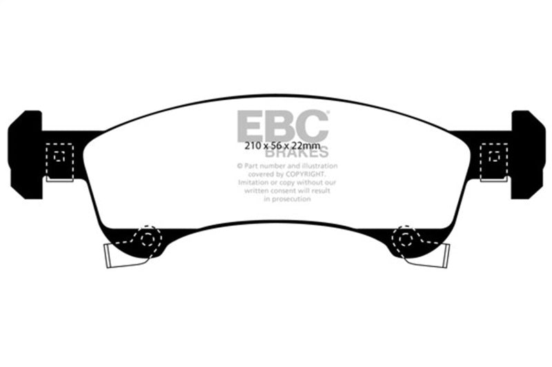 EBC Disc Brake Pad Set DP61651 Photo - Primary