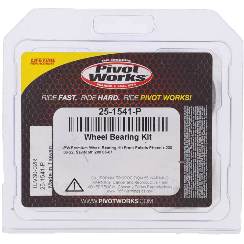 Pivot Works Polaris Wheel Bearing Kit Premium Bearings 25-1541-P 25-1541-P Photo - Primary